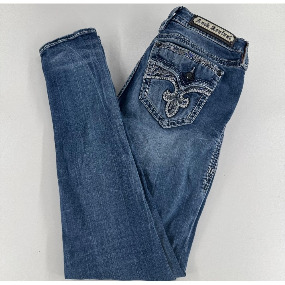 Rock Revival Blue Skinny Jeans